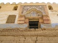 Enameled tile-work around the Ã¢â¬ËoldÃ¢â¬Â entrance to the mosque Royalty Free Stock Photo